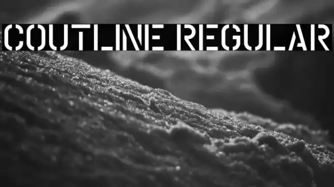 Coutline Regular Font examples