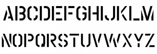 Coutline Regular Font Litere mici