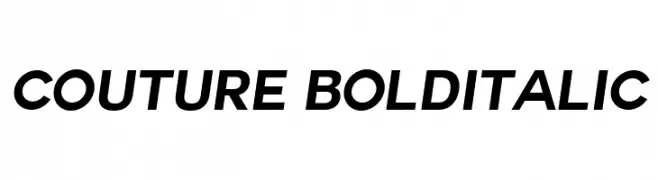 Couture-BoldItalic  Frei Schriftart Herunterladen