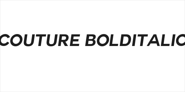 Couture-BoldItalic Logo