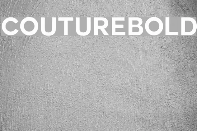 Couture-Bold Font examples