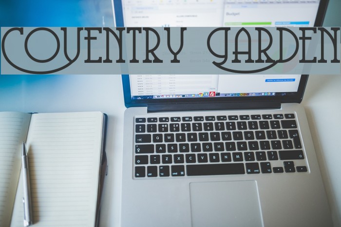 Coventry Garden Font examples