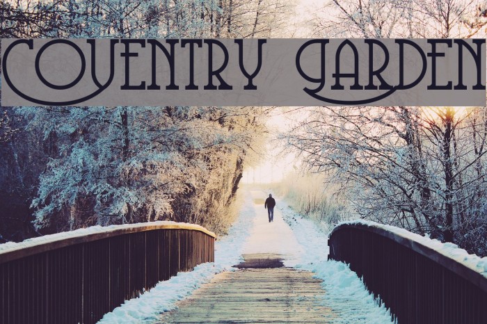 Coventry Garden Font examples