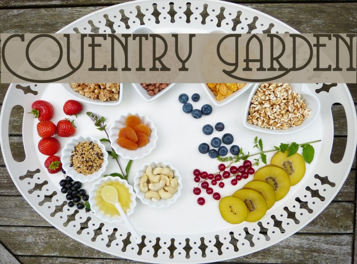 Coventry Garden Font examples