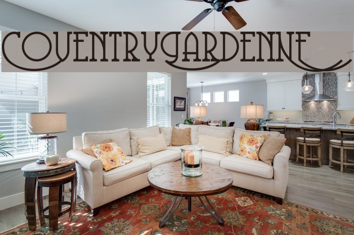 CoventryGardenNF Font examples