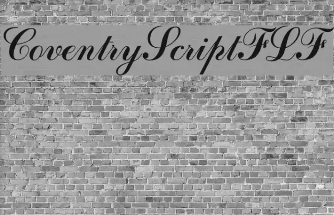 CoventryScriptFLF Font examples