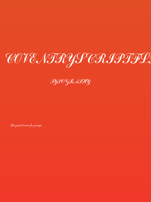 CoventryScriptFLF Poster