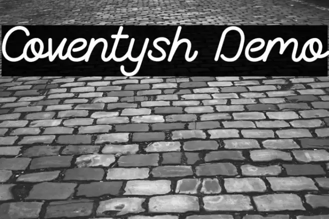 Coventysh Demo Font examples