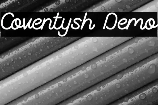 Coventysh Demo Font examples