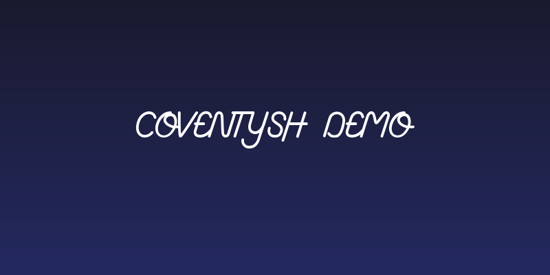 Coventysh Demo Social Header