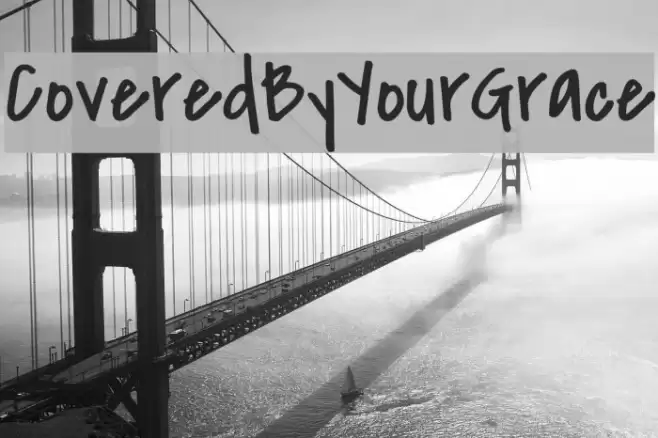 CoveredByYourGrace Font examples