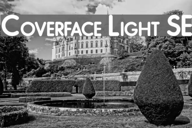 Coverface Light SE Font examples