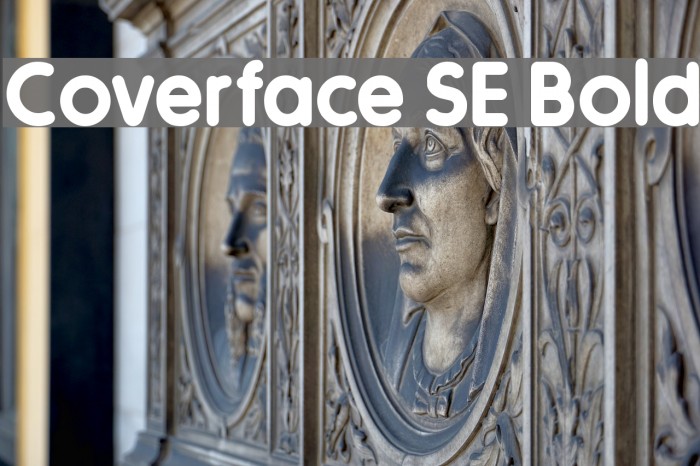 Coverface SE Bold Font examples