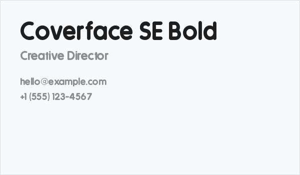 Coverface SE Bold Business Card