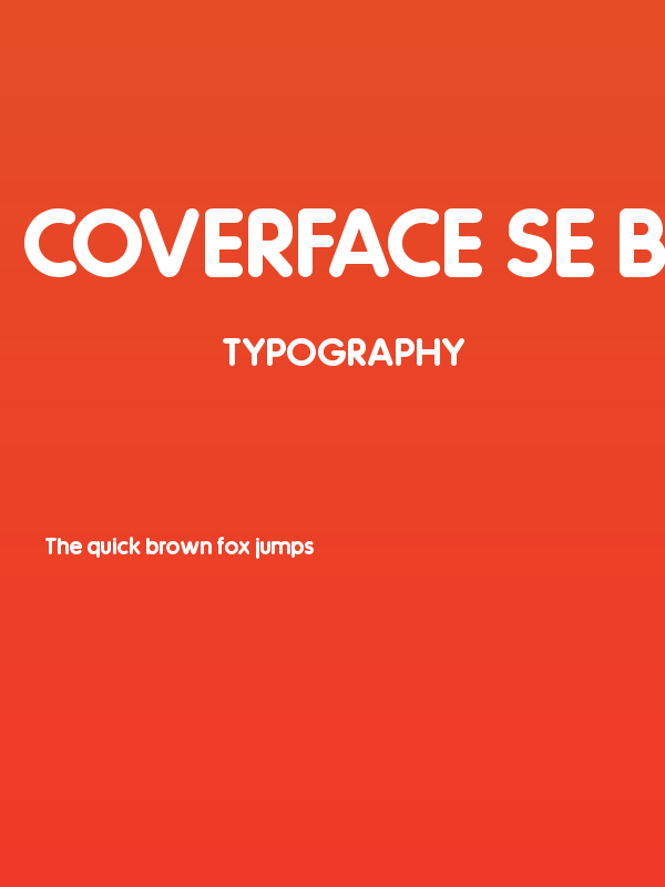 Coverface SE Bold Poster