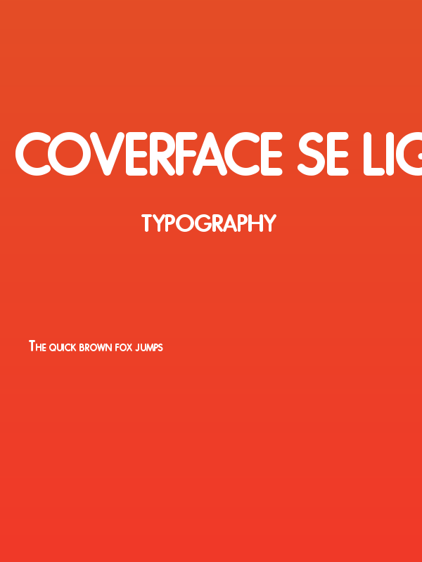Coverface SE Light Poster