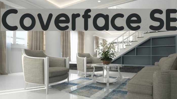 Coverface SE Font examples