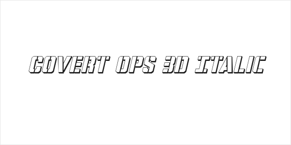 Covert Ops 3D Italic Logo