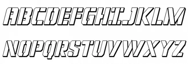 Covert Ops 3D Italic Polices MAJUSCULES