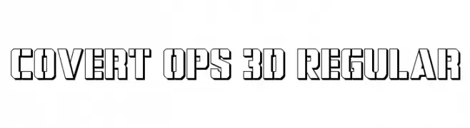 Covert Ops 3D Regular  font caratteri gratis