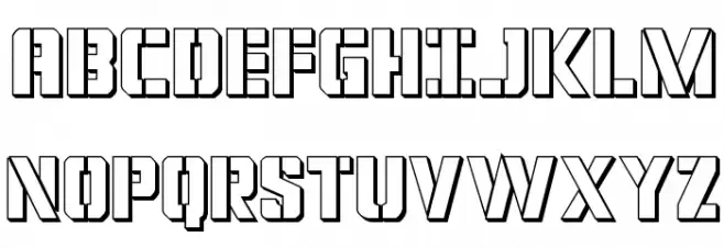 Covert Ops 3D Regular Fuentes MAYÚSCULAS