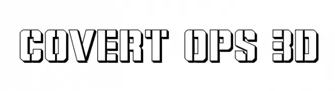 Covert Ops 3D  font caratteri gratis
