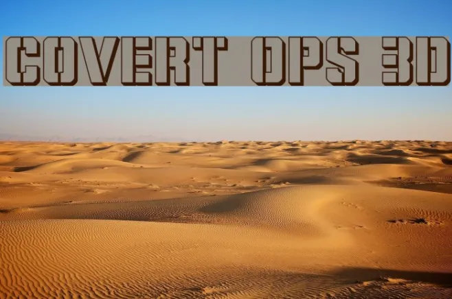 Covert Ops 3D Example 1
