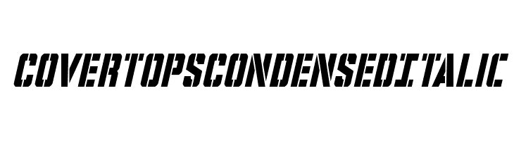 Covert Ops Condensed Italic  免费字体下载