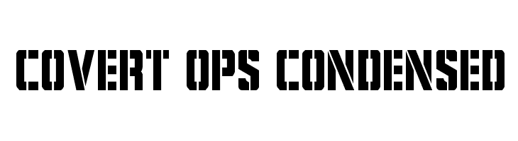 Covert Ops Condensed  免费字体下载