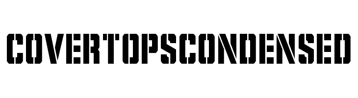 Covert Ops Condensed  font caratteri gratis