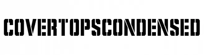 Covert Ops Condensed  تنزيل الخطوط
