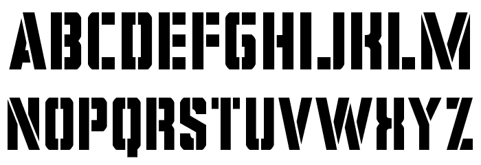 Covert Ops Condensed Font LOWERCASE