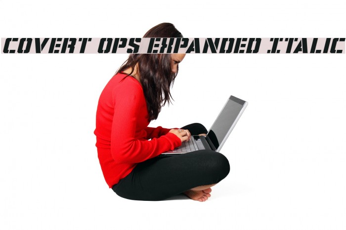 Covert Ops Expanded Italic Font examples
