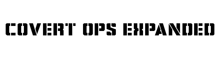 Covert Ops Expanded  Frei Schriftart Herunterladen