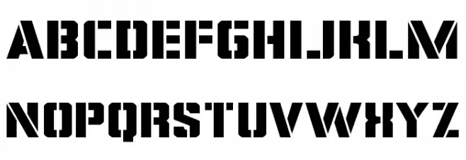 Covert Ops Expanded Font LOWERCASE