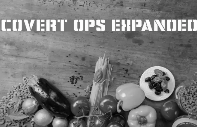 Covert Ops Expanded Font examples