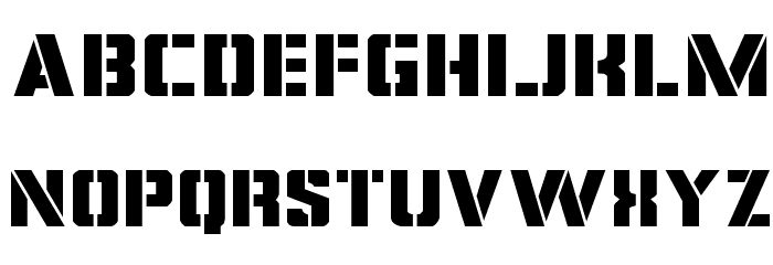 Covert Ops Expanded Font LOWERCASE