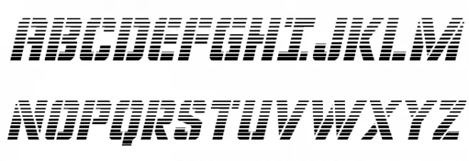 Covert Ops Gradient Italic Caratteri MAIUSCOLE