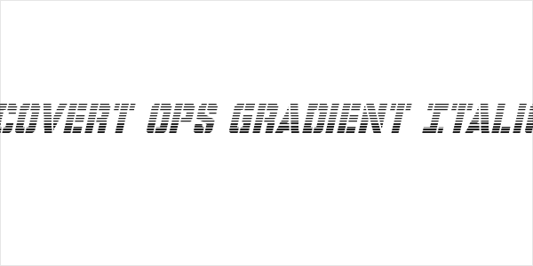 Covert Ops Gradient Italic Logo