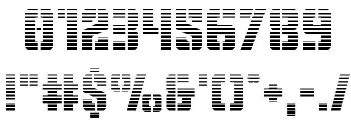 Covert Ops Gradient Font OTHER CHARS
