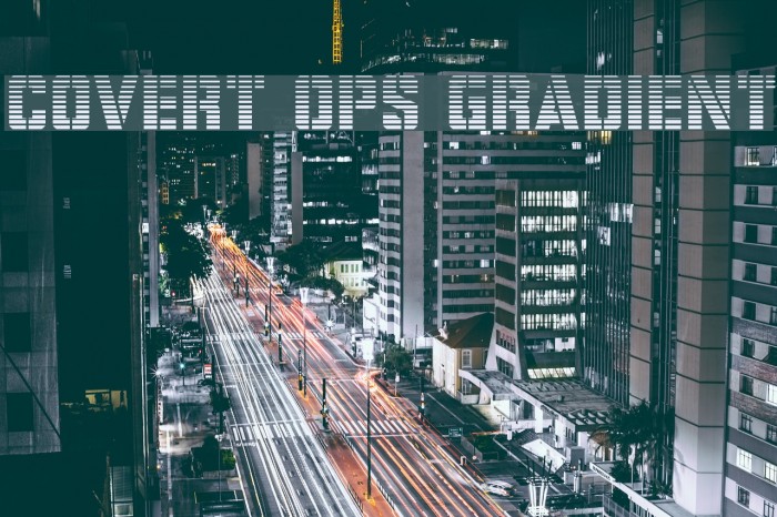 Covert Ops Gradient Font examples