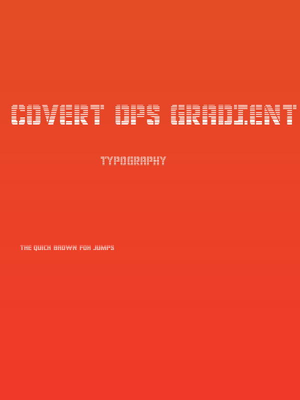 Covert Ops Gradient Poster