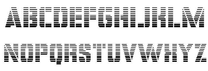 Covert Ops Gradient Font LOWERCASE