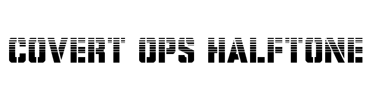 Covert Ops Halftone  Free Fonts Download