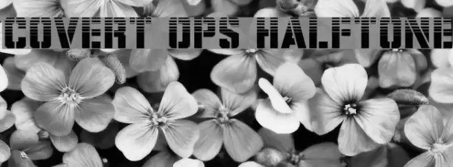 Covert Ops Halftone Font examples