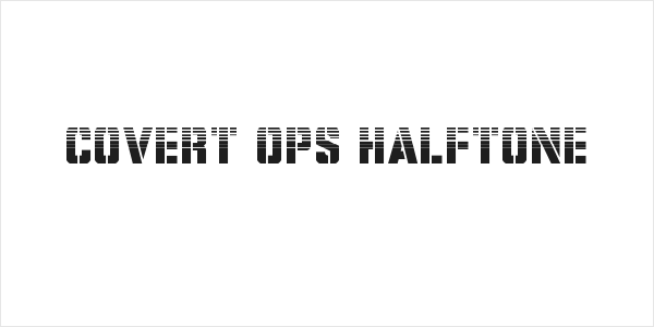Covert Ops Halftone Logo