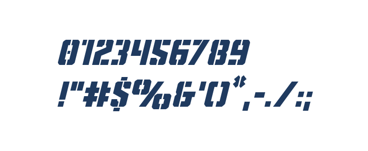 Covert Ops Italic Other Characters