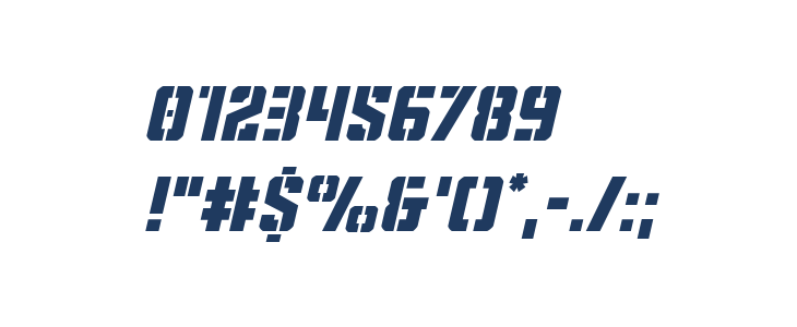 Covert Ops Italic Other Characters