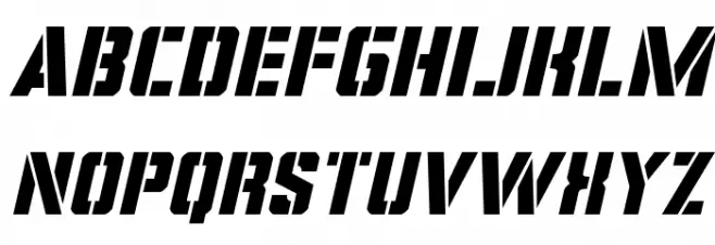 Covert Ops Italic Schriftart Kleinbuchstaben