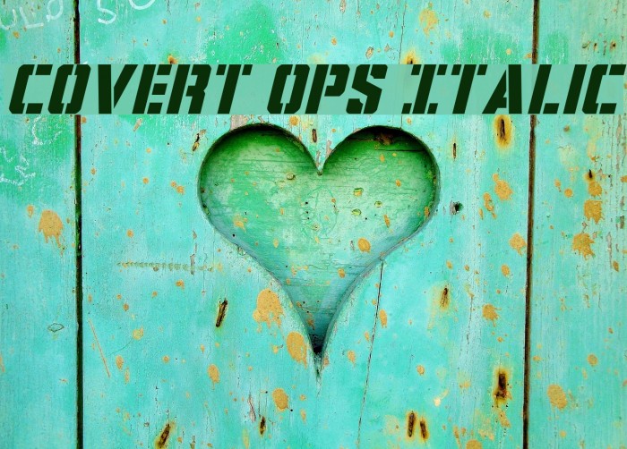 Covert Ops Italic Example 2